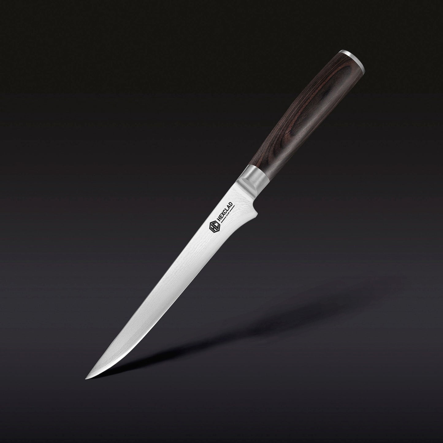 Damascus Steel Boning & Fillet Knife, 6" (Espresso)