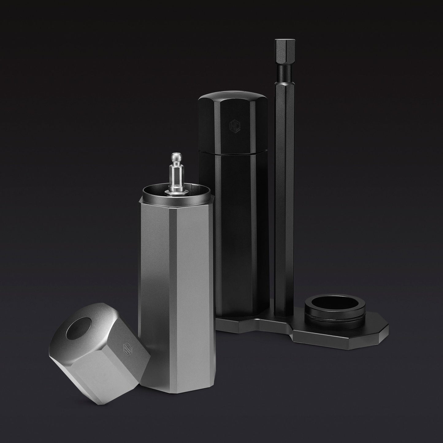 HexMill Tabletop Salt & Pepper Grinder Set