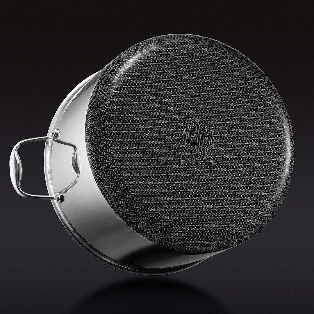 Hybrid Stock Pot with Lid, 12-Qt
