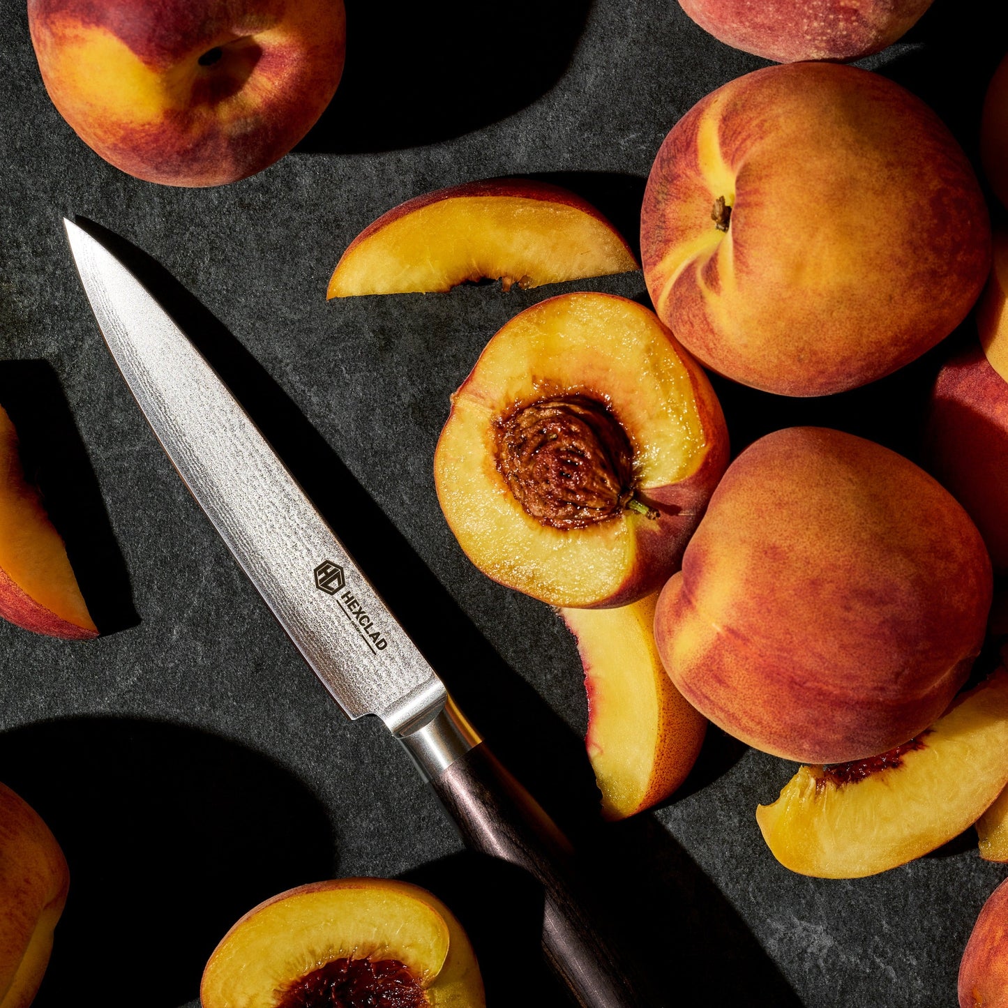 Damascus Steel Studio Knife Set, 5-pc (Espresso)