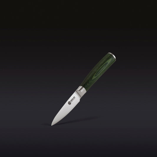 Damascus Steel Paring Knife, 3.5" (Green)