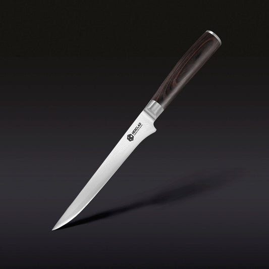 Damascus Steel Boning & Fillet Knife, 6" (Espresso)
