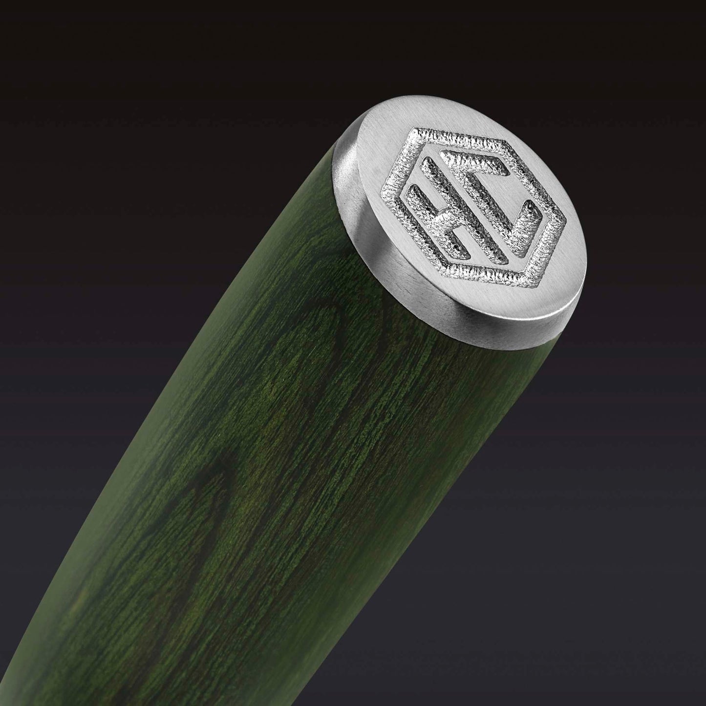 Damascus Steel Chef's Knife, 8" (Green)