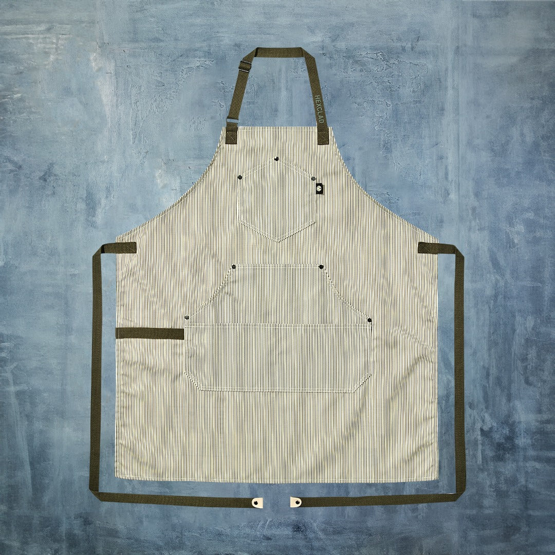 Eco Modern Apron (Classic Stripe, Forest)