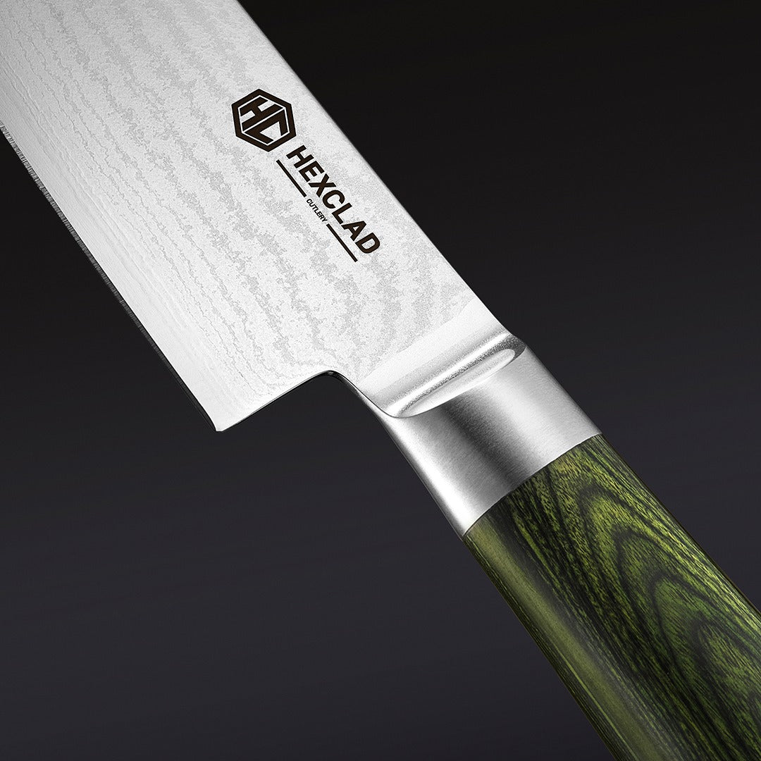 Damascus Steel Starter Knife Set, 2-pc (Green)